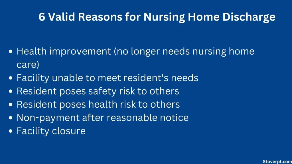 6 Valid Reasons for Nursing Home Discharge